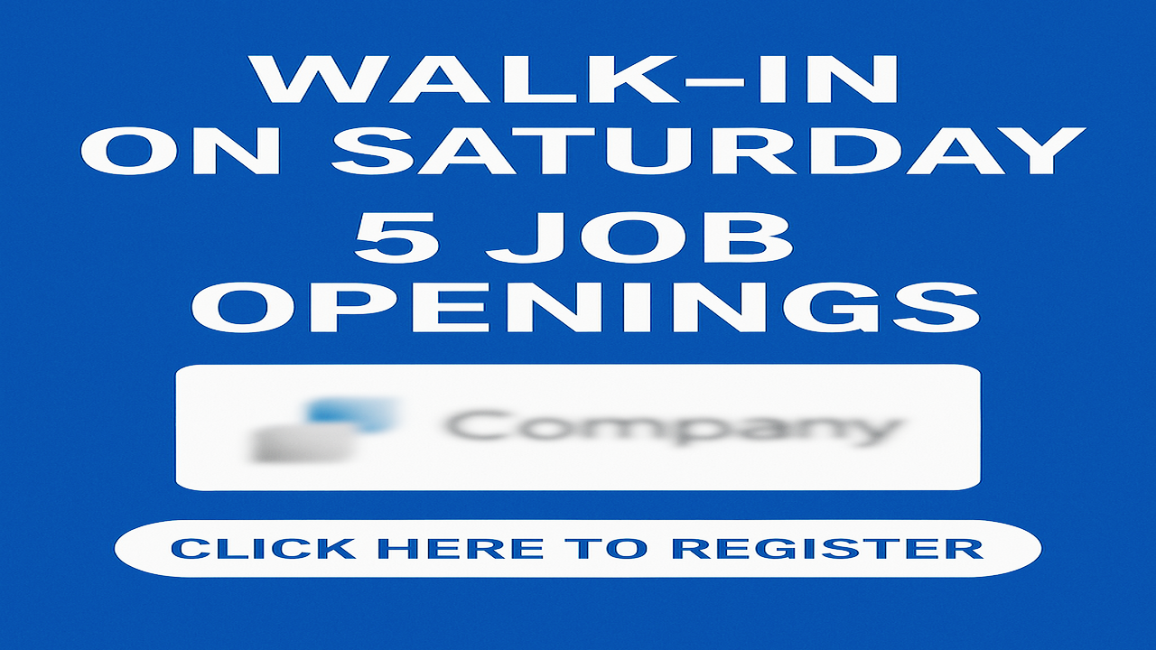 The Weekend Walk-in: A Glimpse into the Job Search Experience